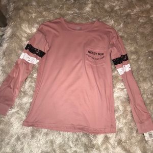 Pink Long Sleeved Top